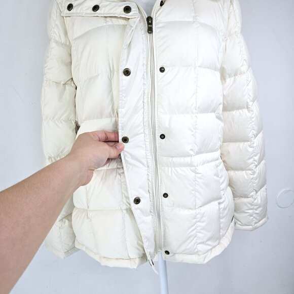 Ralph Lauren Off White Down Puffer Parka Coat Jacket - Picture 2 of 11